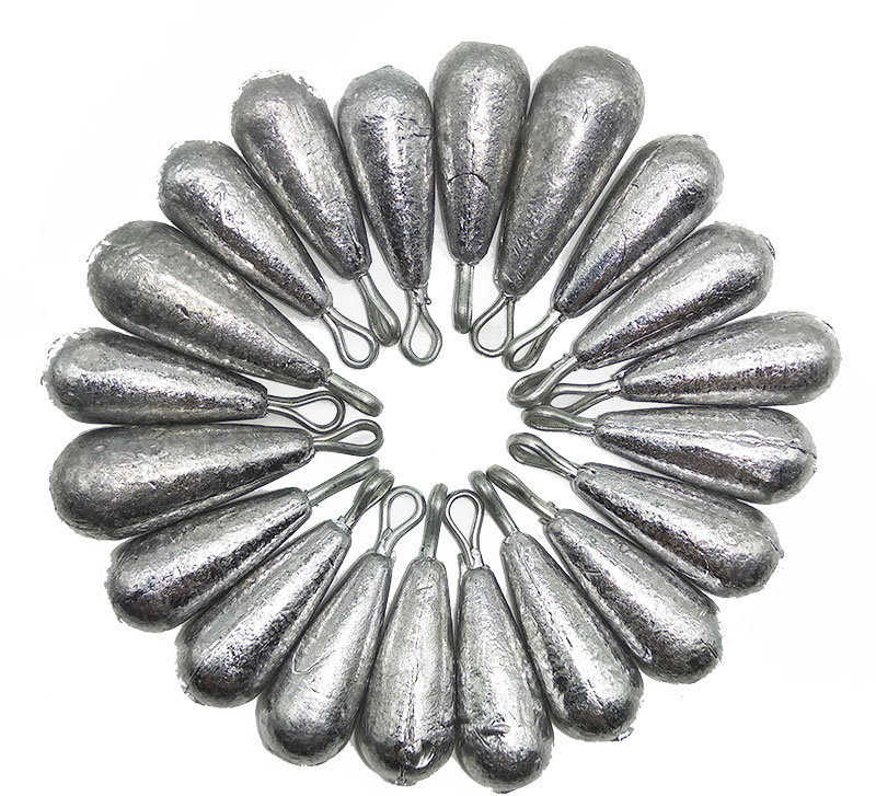 钓鱼用品 配件串钩铅坠 铅坠批发垂钓防挂底铅坠 远投 20克(20枚