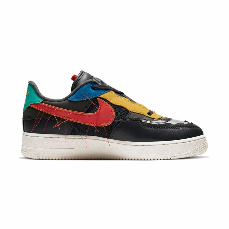 耐克nike air force 1 bhm af1空军一号黑人月 多彩拼接男鞋ct5534