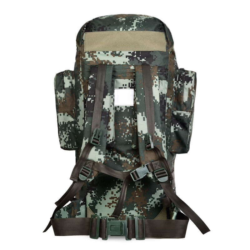 配发07背囊01b寒区单兵生活携行具钢架防水双肩背包温区 荒漠迷彩(送