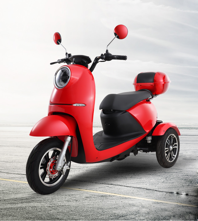 健步思域青春版电动三轮车休闲代步电瓶车高性能大功率双人版电动车