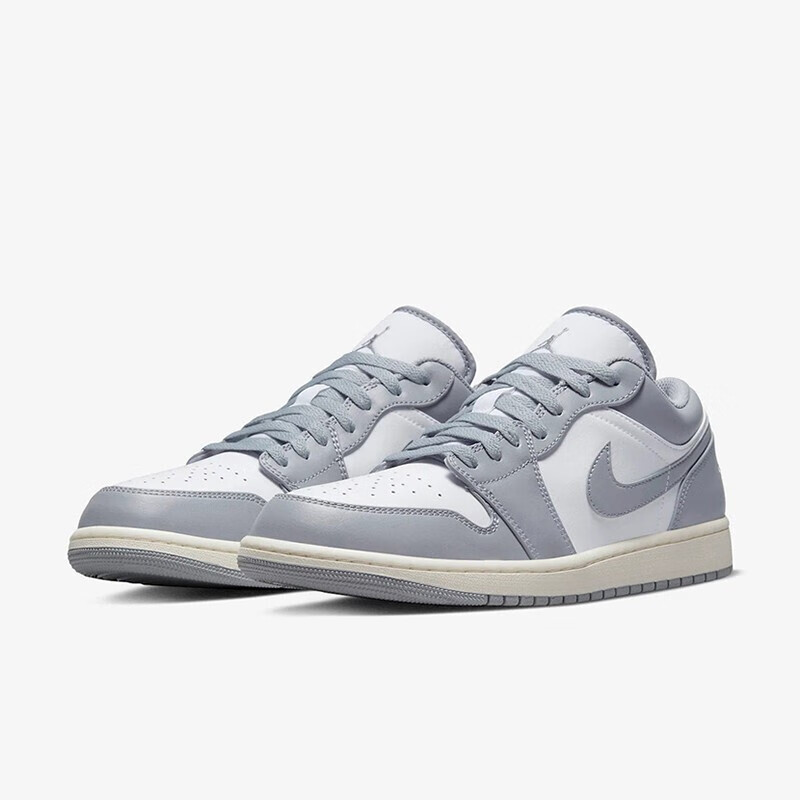耐克nike air jordan 1 low aj1灰白男子复古篮球鞋 553558-053 40