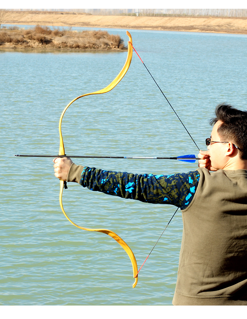 反曲传统弓器材复古户外竞技弓箭射击射箭古代蒙古式狩猎运动配件 c5