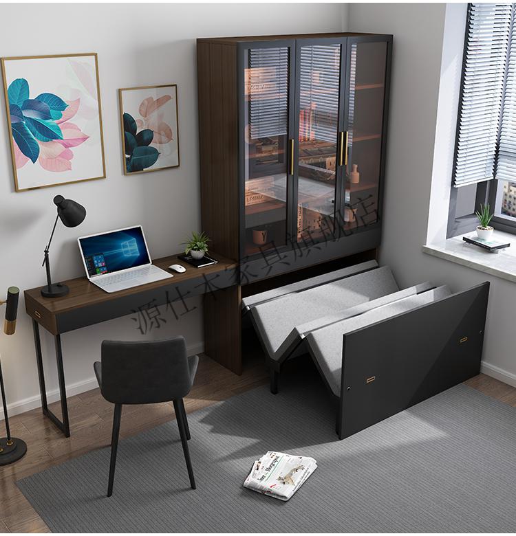 【高端品质】 折叠床柜一体 书房午睡四折折叠床单人结实耐用 隐形