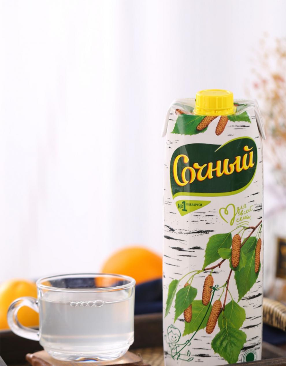 油视界推荐 俄桦树汁白桦果汁饮料健康夏季冰镇饮品清凉大瓶1l装 【1