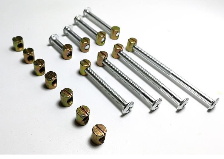 螺杆连接木工加长螺栓床头套装螺母圆头丝杆加长十字平头螺丝高强 m8*