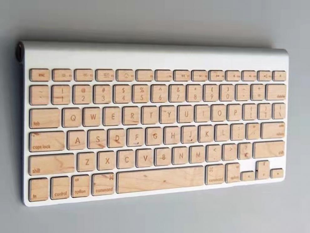 个性 薄款 蓝牙 日版 macbookpro/air通用键盘贴膜 原木杰霆 蓝牙键盘