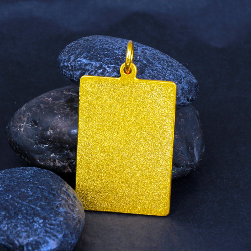 国华首饰黄金平安无事吊坠无字哑光足金999吊坠送爸爸送老公约1831克