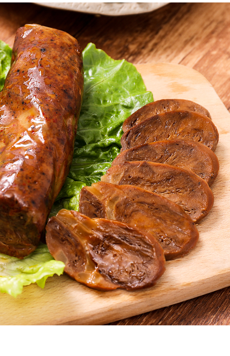 斋九福手工素香肠素食者素食斋佛家纯素肉人造肉豆制品寺院素食食材