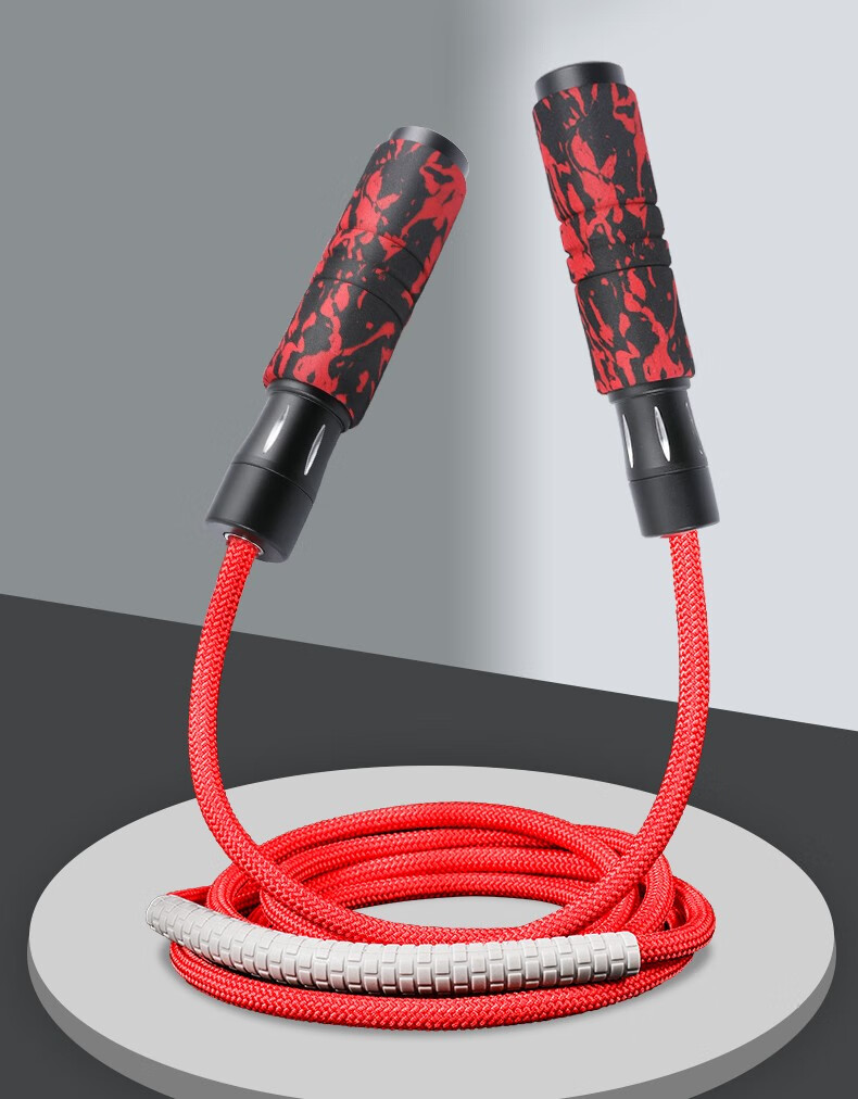 义霜跳绳健身减肥运动成人女性减脂负重专业绳男体能训练有氧运动专用