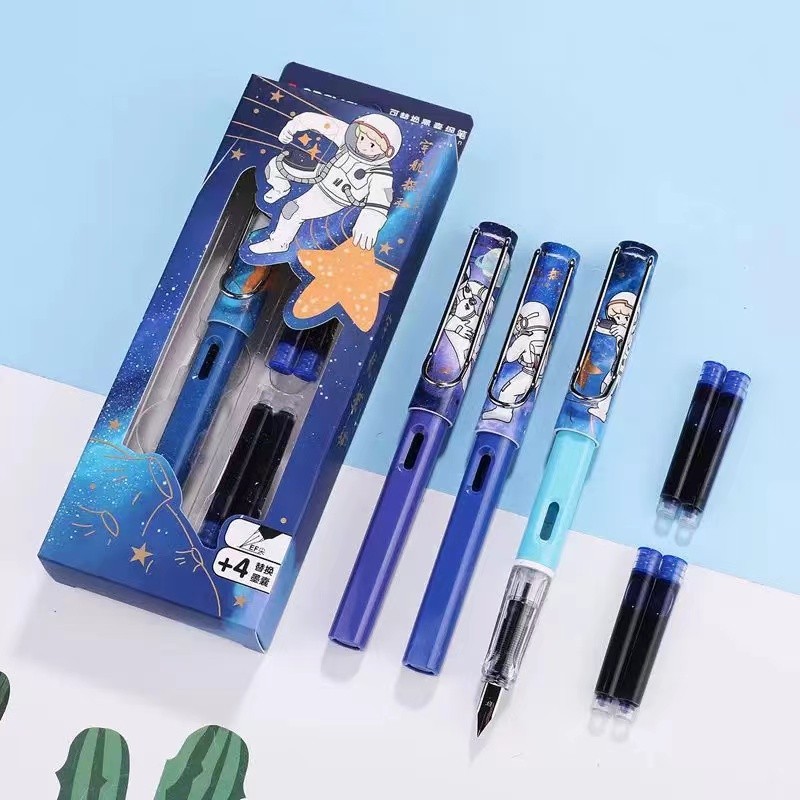 奥德美学生墨囊钢笔3.4通用墨囊0.