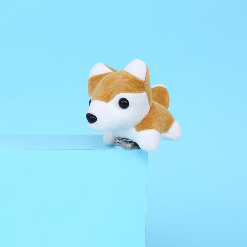 趴趴熊猫肩膀上的趴趴玩偶公仔胸针熊猫毛绒哈士奇棉麻别针恐龙徽章服