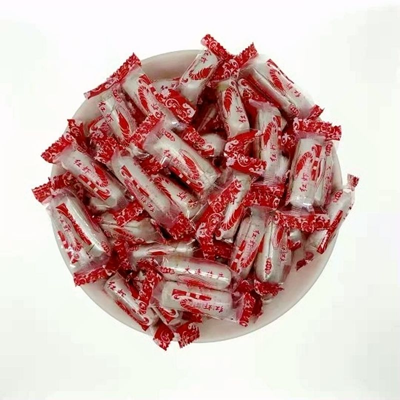 【618抢购价】 大连大虾酥老式酥糖红虾酥糖酥心糖散装糖果东北特产