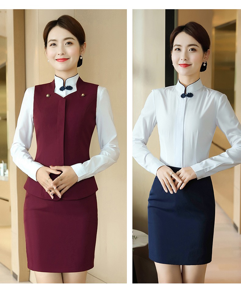 舒弗星空姐职业装女西装套装正装酒店前台服务员物业售楼部工作制服
