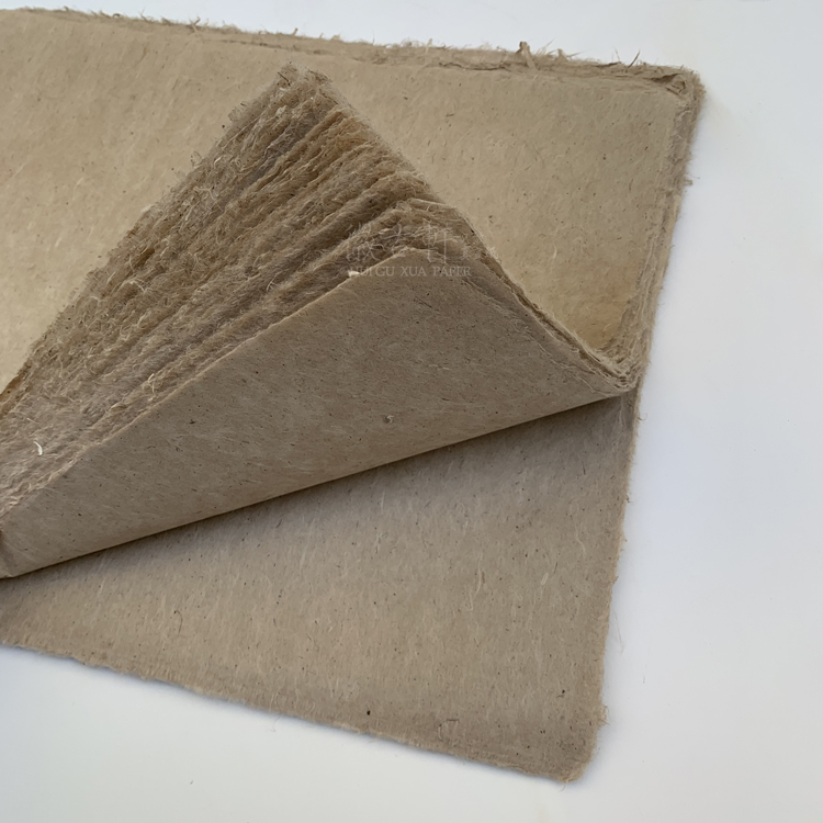 世宜得古法构皮麻纸清水本色纯皮云龙皮纸书法创作土纸 安徽泾县 10张