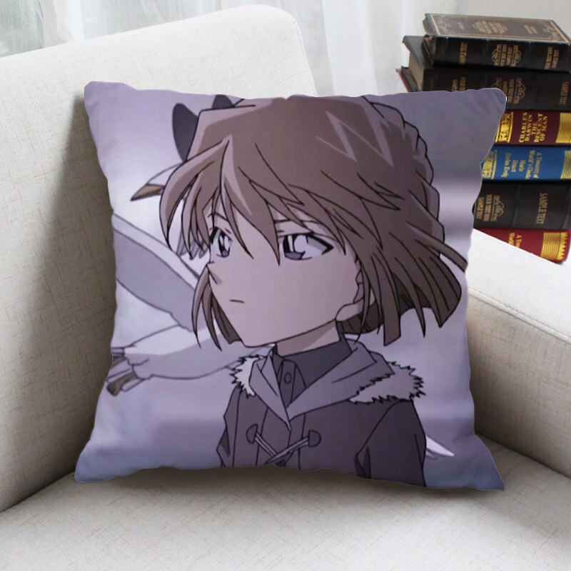 灰原哀动漫抱枕双面名侦探柯南周边二次元靠枕定做枕头生日礼物 h 35*
