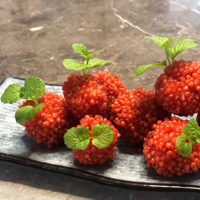 红色脆花粒翠花颗粒粒脆红尘妃子笑荔枝虾球可油炸餐饮配料 红脆花粒