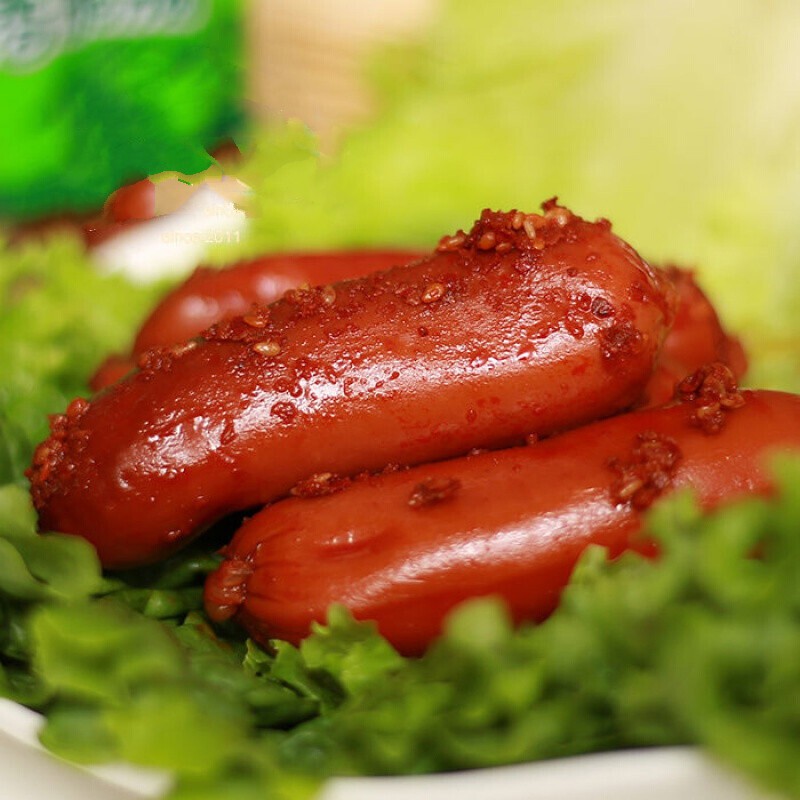 食清真食品清伊坊香辣香脆肠140g香肠清真烤肠脆脆肠鸡肉肠10袋