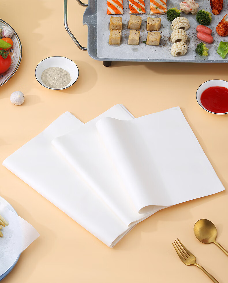 沃德百惠(worthbuy)烤箱烘烤吸油纸空气炸锅专用纸垫烤肉烧烤盘硅油纸