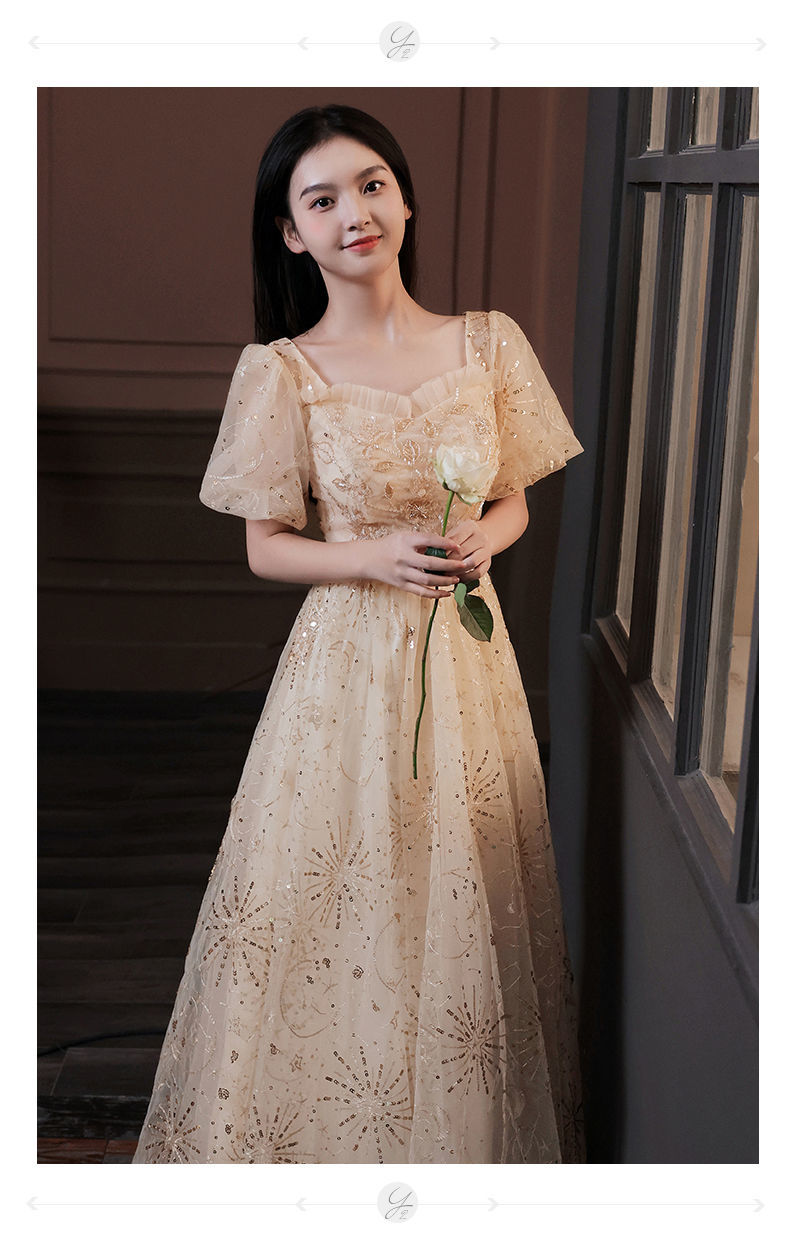 玫泊琳新品成人礼女礼服晚礼服裙女新款学生岁礼宴会气质优雅主持平时