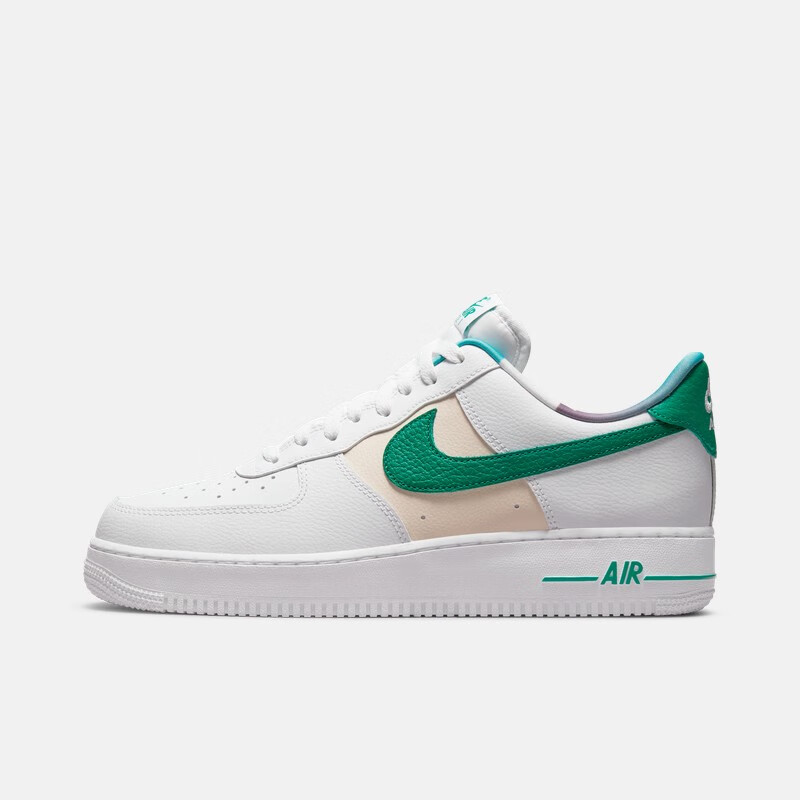 耐克nike男鞋air force 1 low空军一号af1白绿低帮休闲板鞋 dm0109