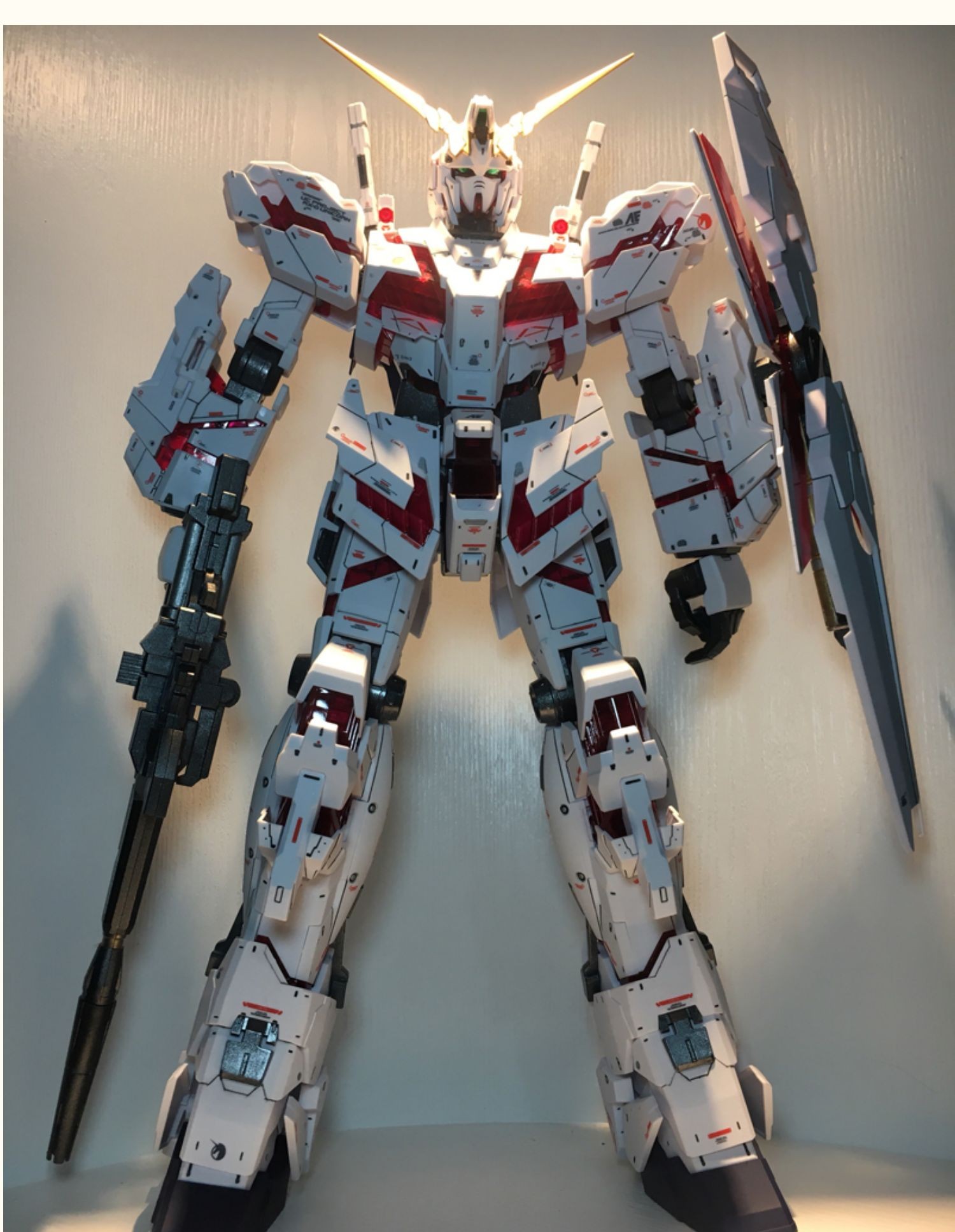 大班mega大独角兽 红绿扎古大独角元祖mega1/48带水贴礼物拼装模型 ()