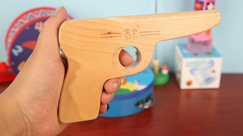 木头枪小木枪怀旧传统整块木头打磨经典小兵张嘎木质小木枪木枪