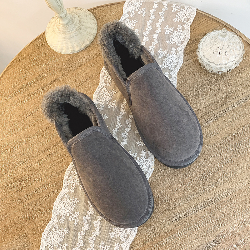 斌哲【京东品牌直营】雪地靴女面包棉鞋2019新款可爱短筒韩版百搭学生