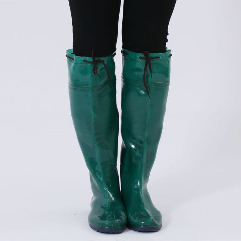 插秧雨鞋高筒雨靴过膝下水裤加长软胶鞋过膝水田农田水靴水鞋男女 107