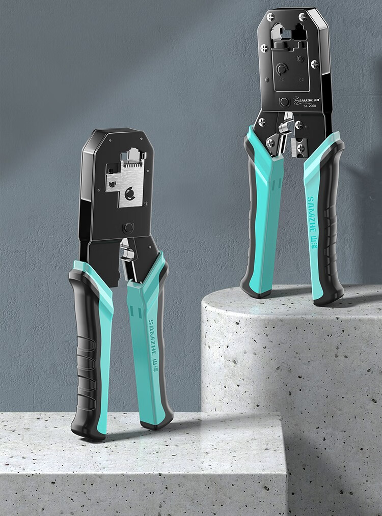 山泽(samzhe) 网线钳 水晶头8p网络电话6p多功能压剥剪钳压接线钳