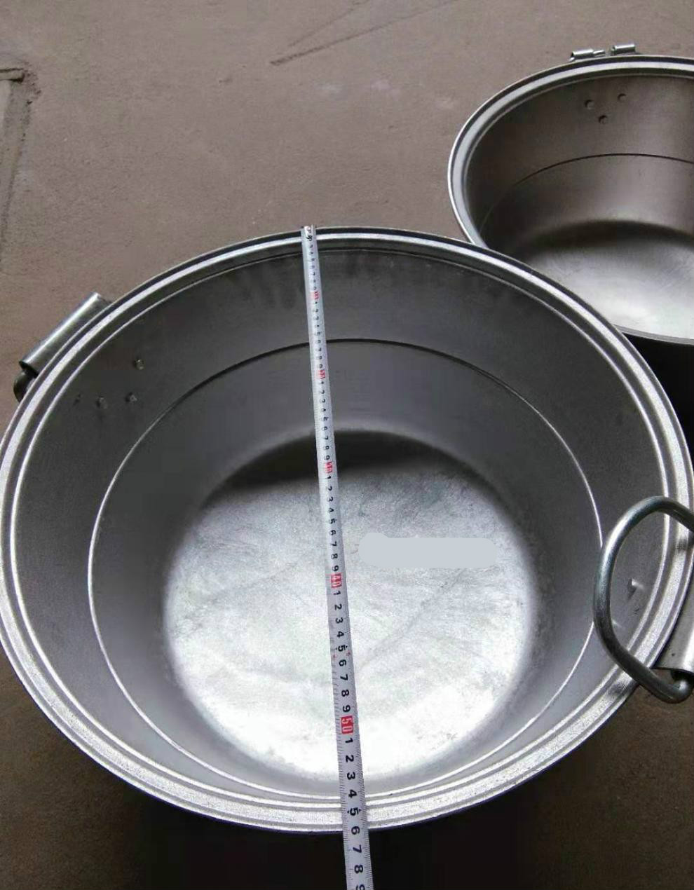 大号商用饭店用老式加厚特厚大容量铝蒸锅行军锅大铝锅铸铝生铝锅