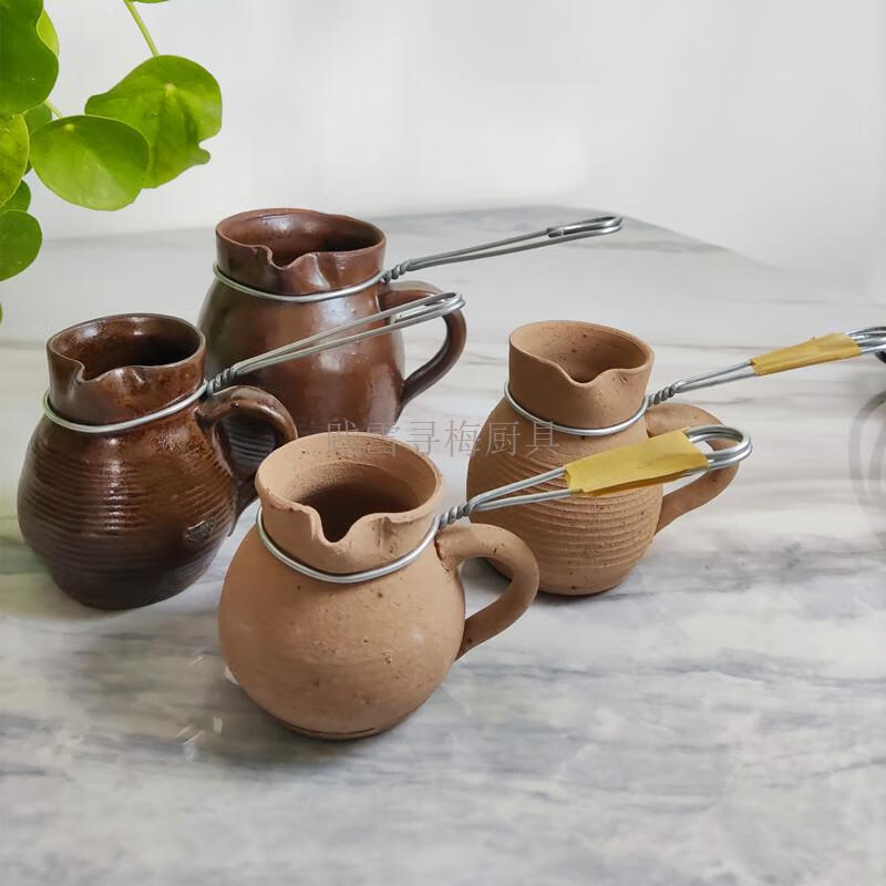 甘肃罐罐茶具 茶煮茶罐罐罐茶煮茶器套装家用电炉子土陶天水如意大号