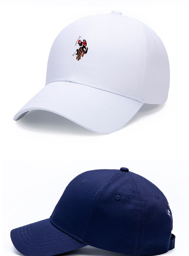 高品质保罗polo帽子男纯棉小马标刺绣鸭舌帽男春秋新款宽檐遮阳棒球帽