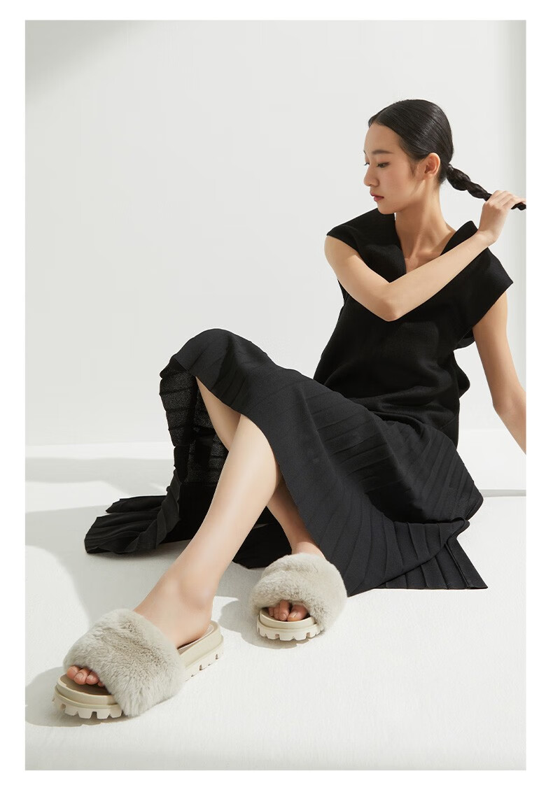 73hours女鞋厚底凉拖舒适一字拖经典齿轮夜曲2022春款