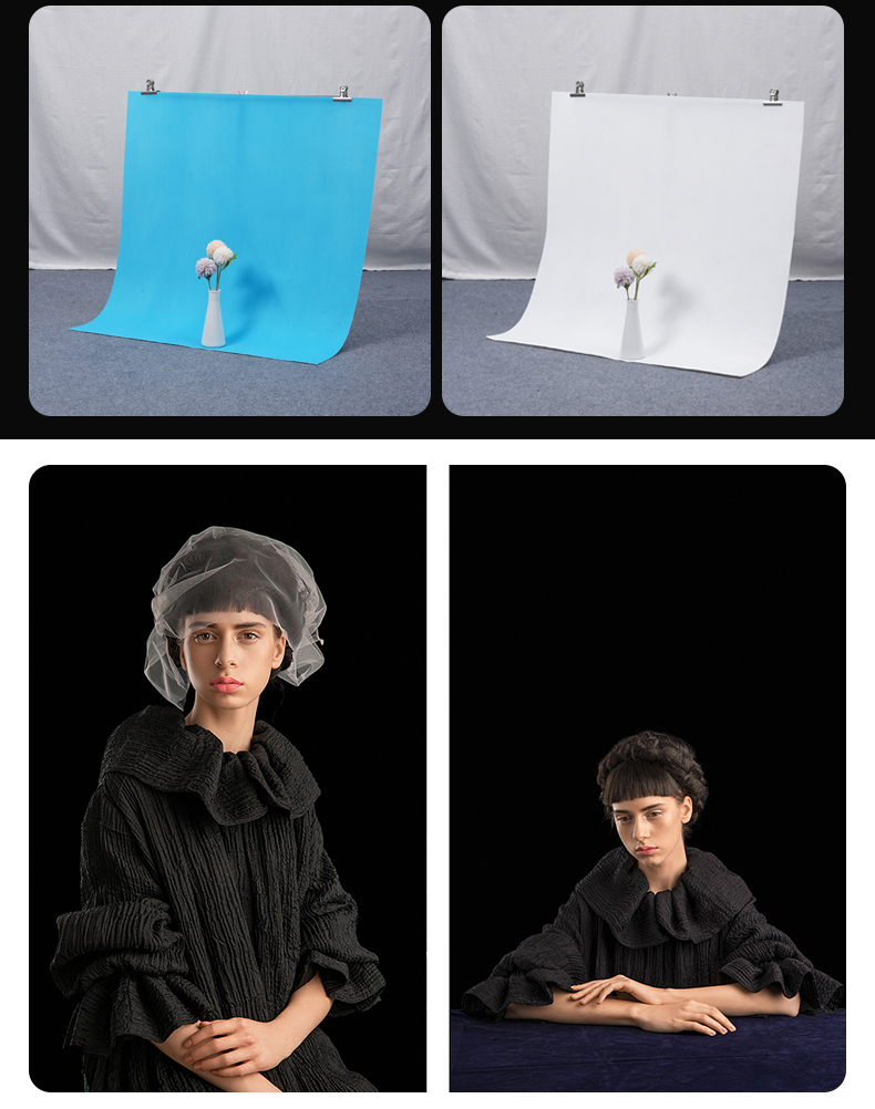 摄影黑色吸光布拍照背景布影楼拍摄植绒布神明少女黑布网店抠像网红