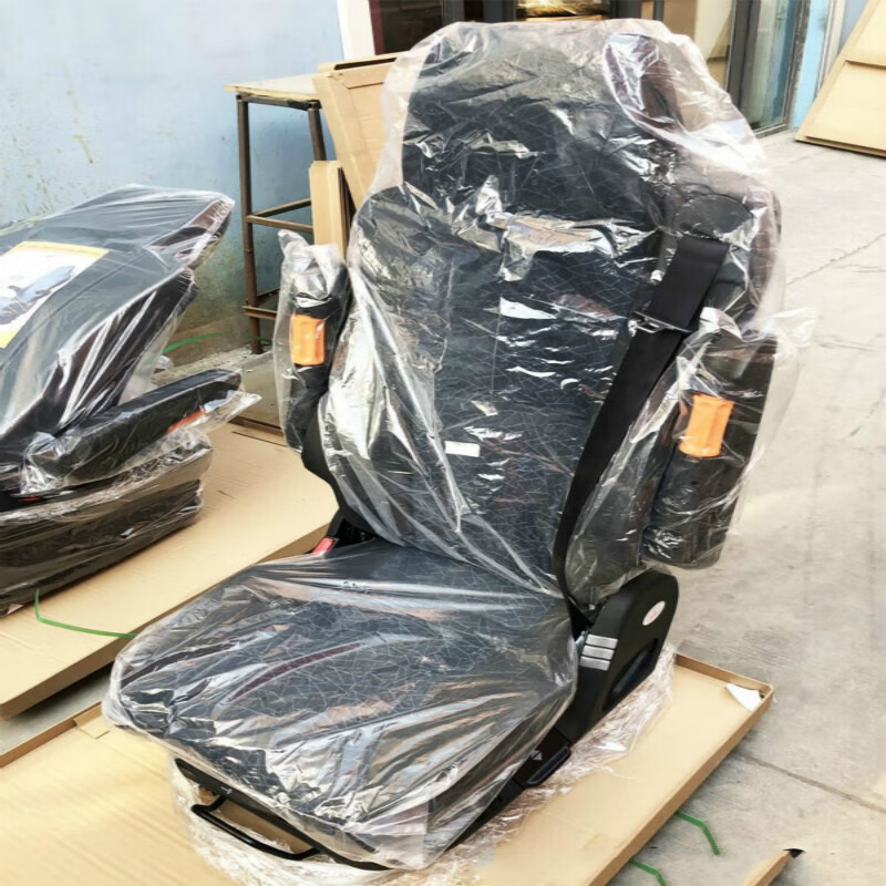 座椅总成卡货车改装阻尼座椅长途舒适原装 汕德卡座椅【纯黑色包皮】