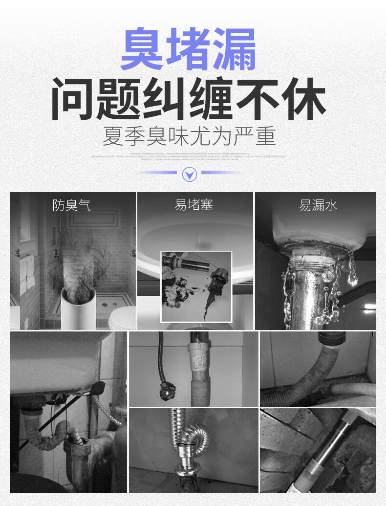 水管配件單槽排水管軟管透明杯子p型下水管45接口下水器搭配110下水器