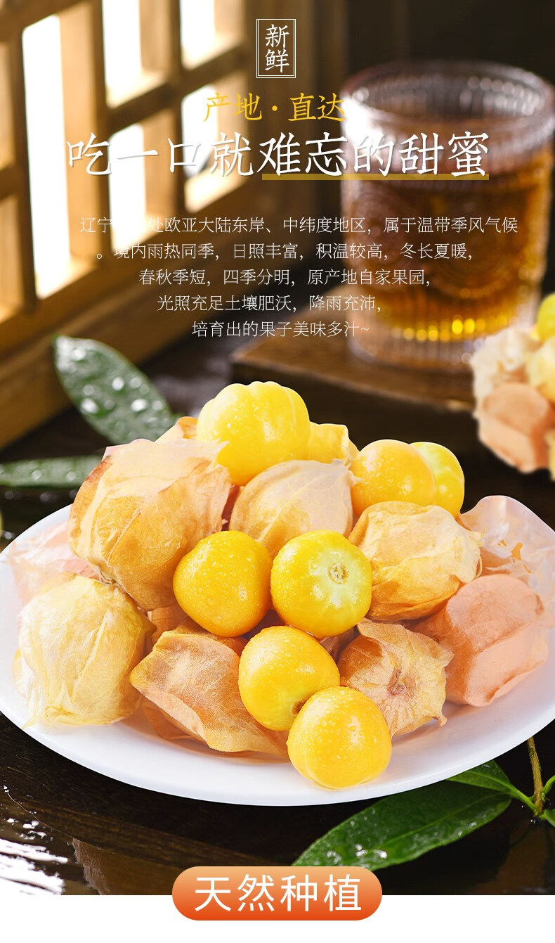 5斤装菇娘果黑龙江灯笼果水果新鲜整箱当季特产大果黄 3斤【图片 价格