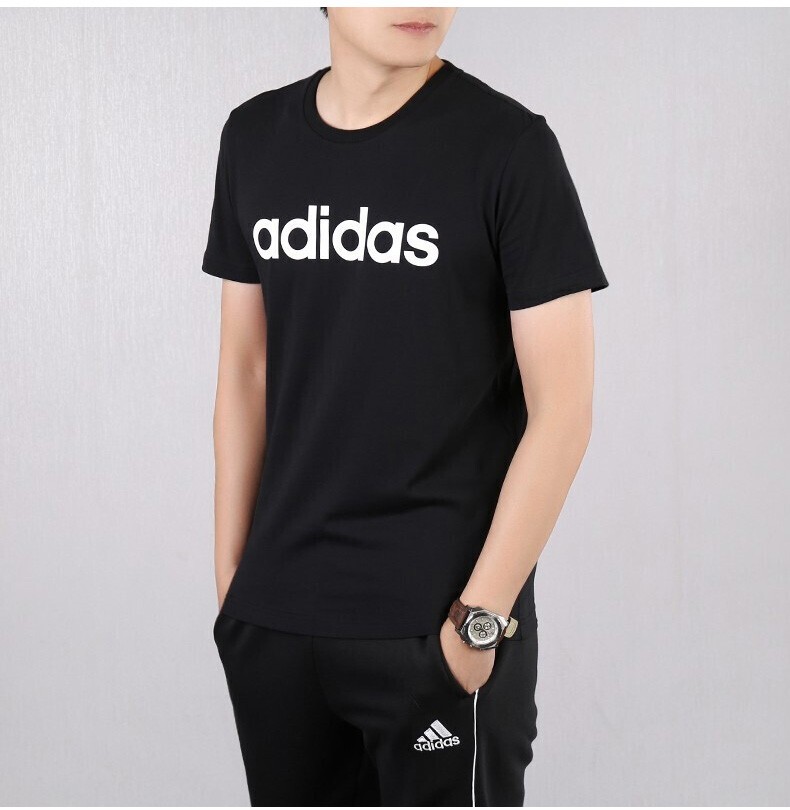 adidas阿迪达斯短袖男夏季新款运动t恤neo运动跑步训练透气舒适休闲
