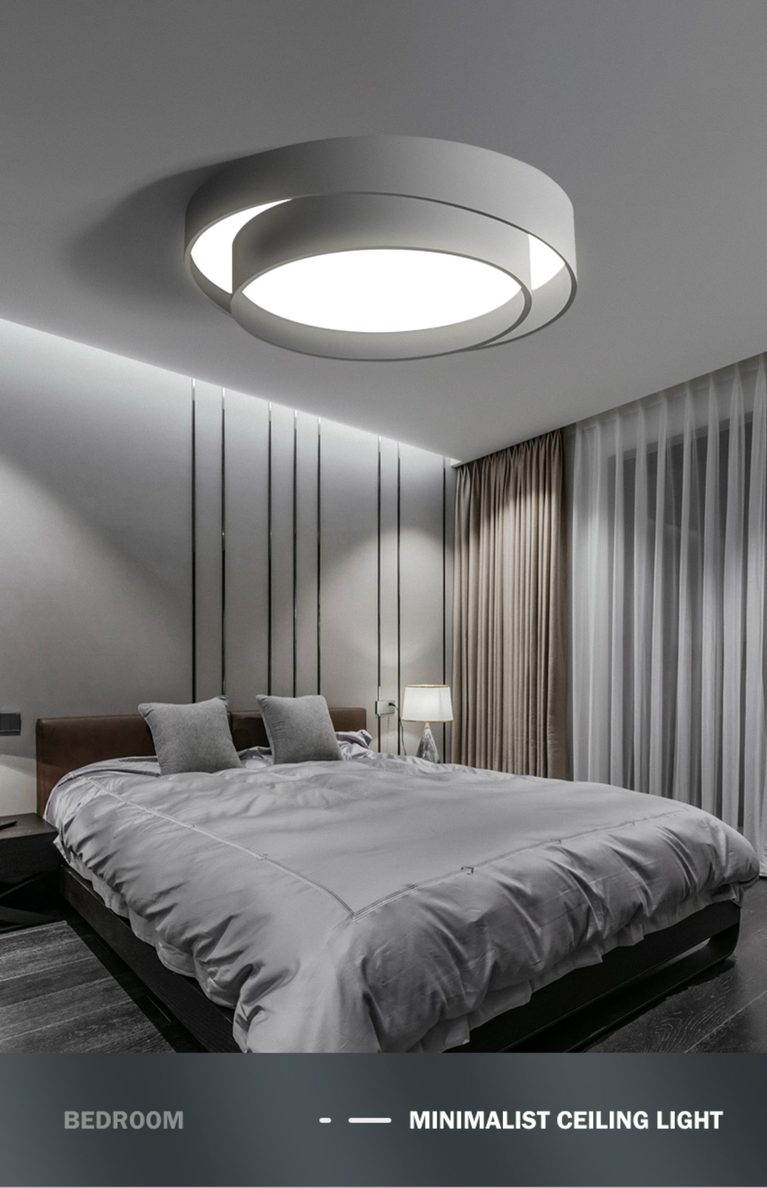 博帝熙设计师卧室灯吸顶灯2022年新款主卧灯北欧灯具现代简约创意房间