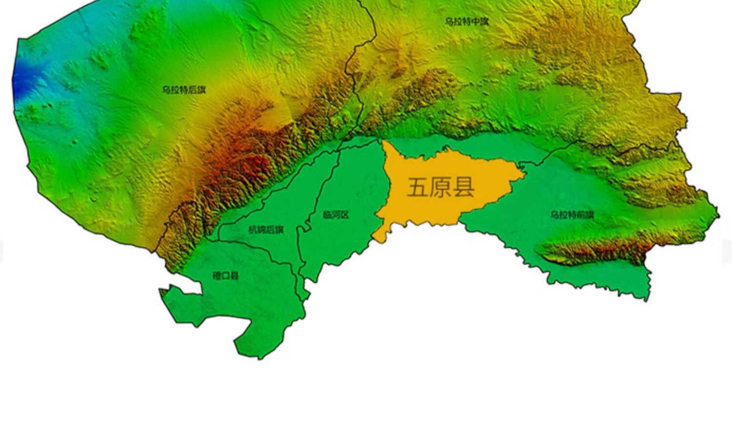 五原县高清地图图片
