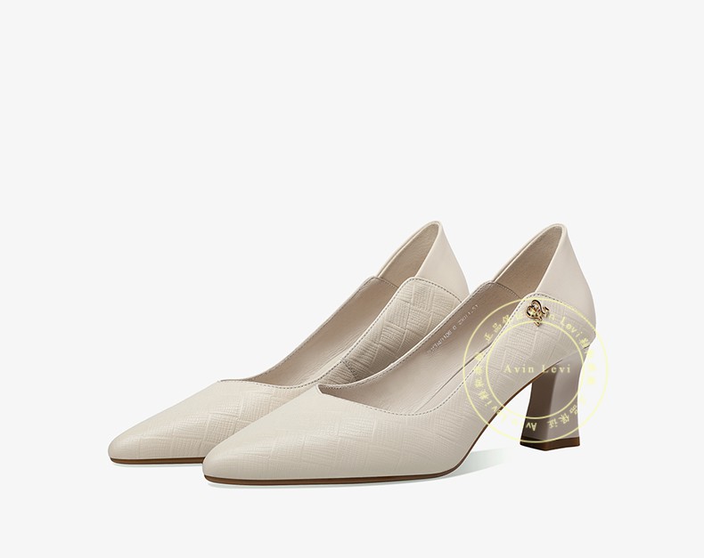 avinlevi轻奢品牌女鞋单鞋女2022春季新款舒适高跟皮鞋百搭性感尖头