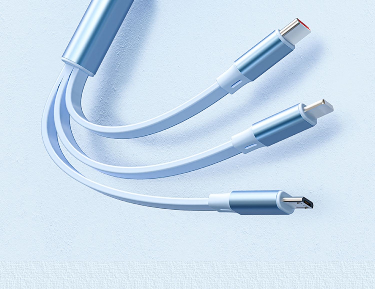 充电器线三合一快充手机三线合一数据线6a收伸缩100w一拖三66w适用