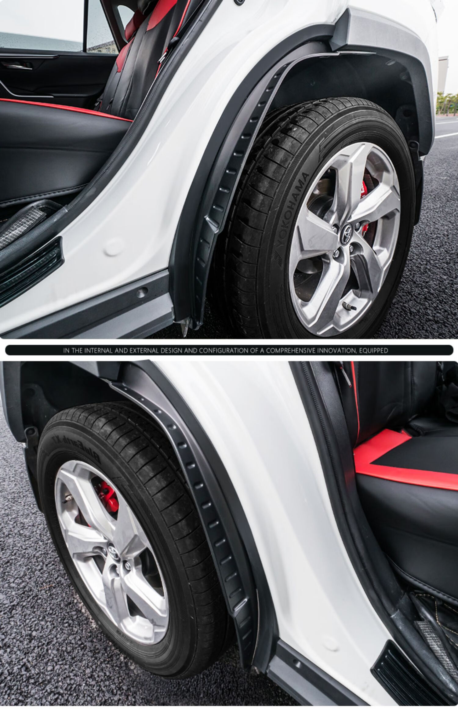 适2021丰田荣放威兰达改装专用后轮前挡泥板rav4汽车原厂配件爆改第二