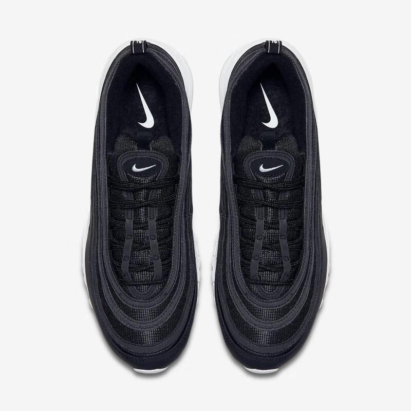 耐克nikeairmax97子弹头气垫跑步鞋男士运动鞋921826blackwhite125