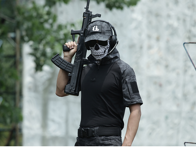 骷髅头面巾半脸面具战术吃鸡面罩真人cs骑行面具幽灵面罩 允染(yunran