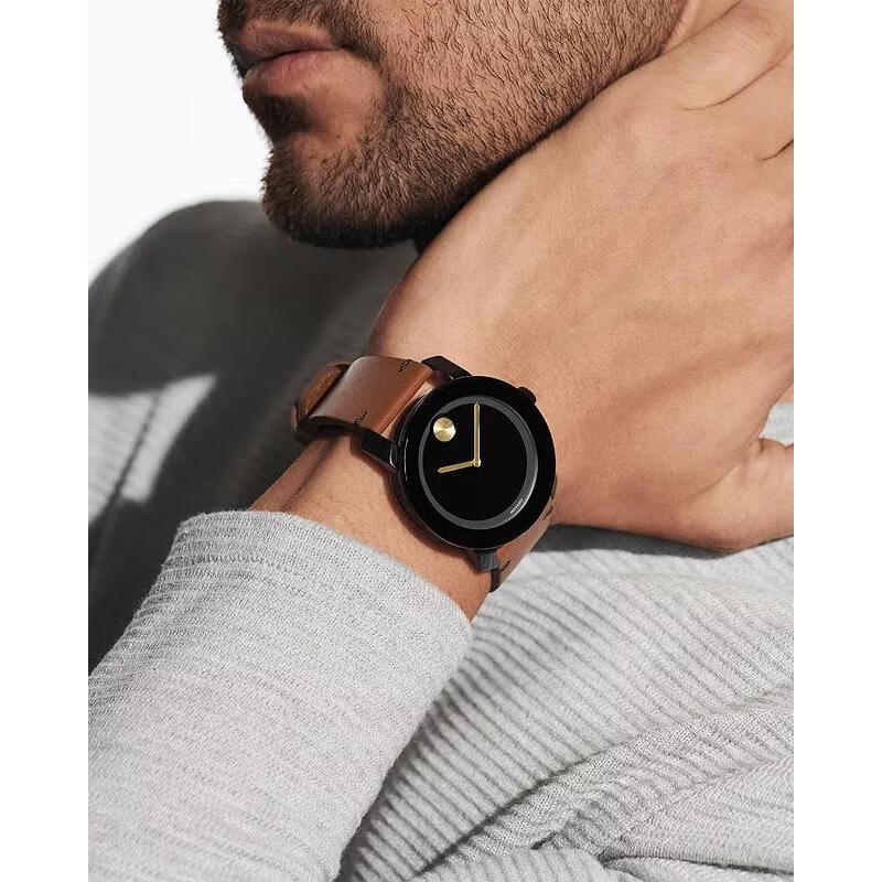 摩凡陀(movado)瑞士手表 波特bold系列石英皮带男表 简约经典瑞表