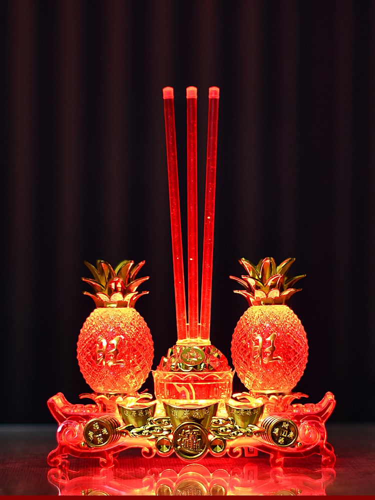 电子蜡烛长明灯供 灯电子香炉蜡烛香烛长明灯供灯财神元宝灯无烟祈福