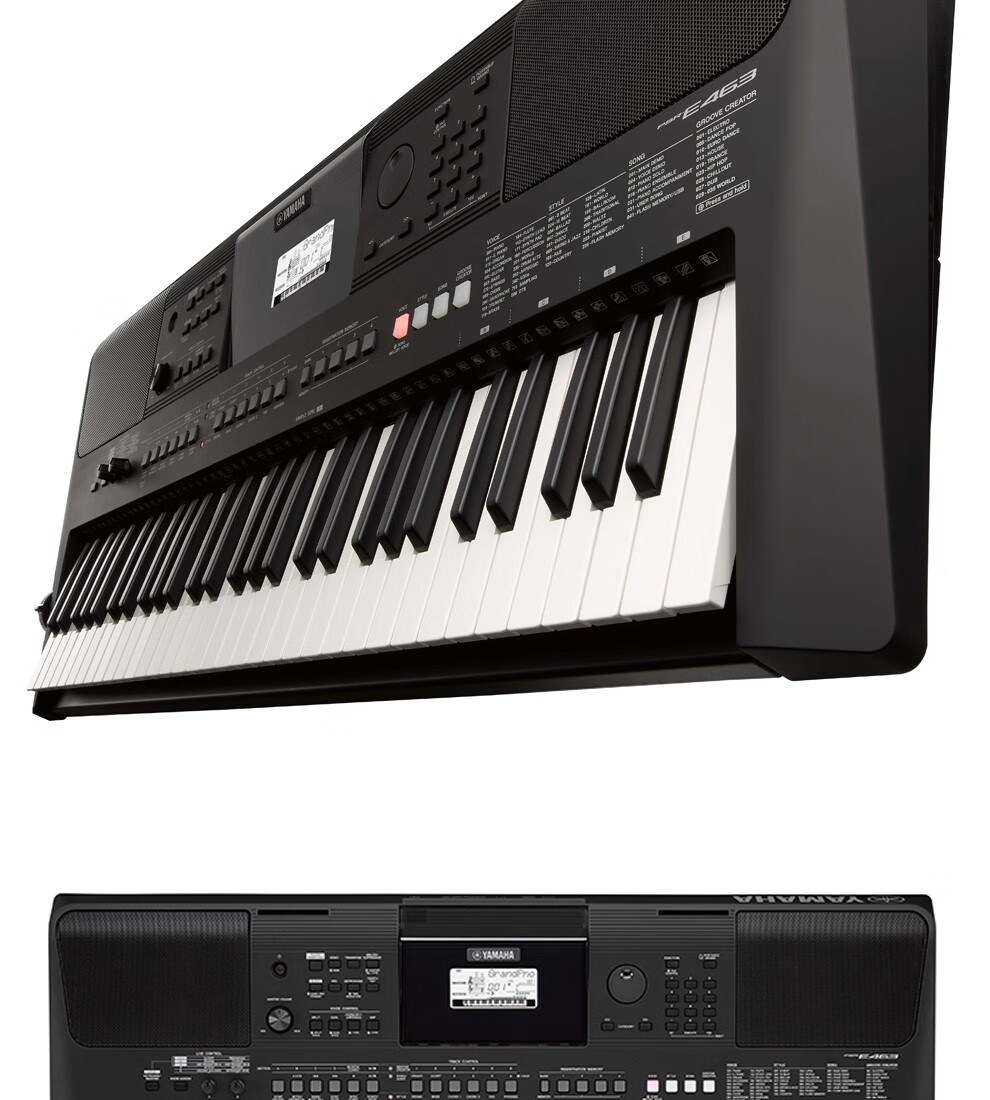 雅马哈e463电子琴便携式初学者midi乐器演奏娱乐雅马哈psrew410电子琴