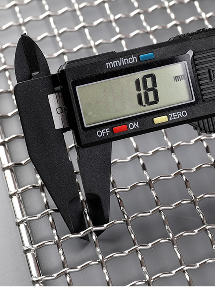 2022新款不锈钢长方形烤肉网格架304烧烤网烧烤篦子铁丝网滤油架电