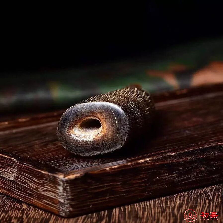 初嘉 西藏老羊角高原天然高端摆件 羊角原料实心尖手把件 工艺品 精选